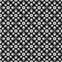 black and white thai pattern