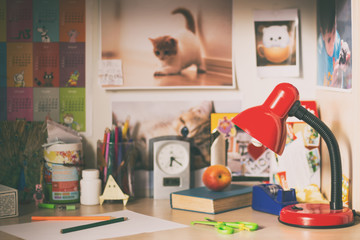 The schoolboy desk