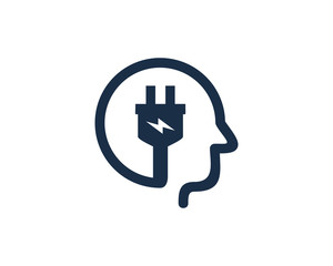 Electric Mind Logo Icon Design Element