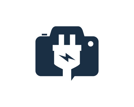Electric Photo Logo Icon Design Element