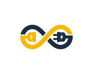 Electric Infinity Logo Icon Design Element