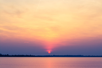 Fototapeta na wymiar sunset landscape background