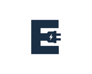 Electric Letter E  Logo Icon Design Element