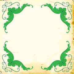 Vector baroque of vintage elements for design. 