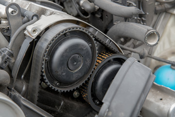 Engine and timing belt