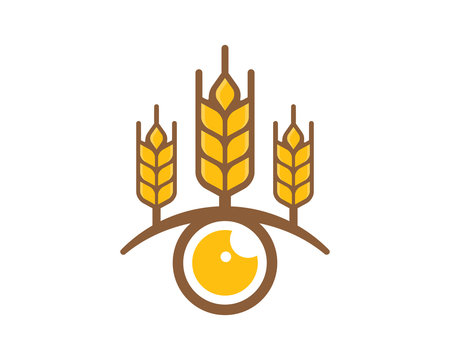 Wheat View Logo Icon Design Element