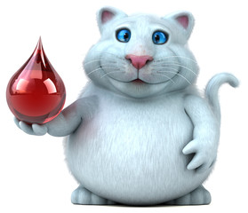 Fun cat - 3D Illustration