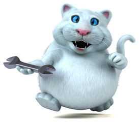 Fun cat - 3D Illustration