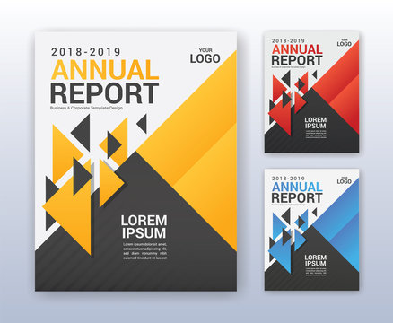 Modern business annual report template. Multipurpose flyter background. 8.5 x 11 inches print media.