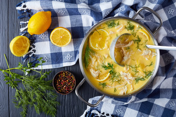 avgolemono - delicious creamy greek chicken soup