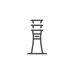 Egyptian column outline icon. linear style sign for mobile concept and web design. Egypt column simple line vector icon. Symbol, logo illustration. Pixel perfect vector graphics