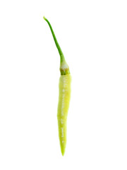 Fresh chilli on white background.