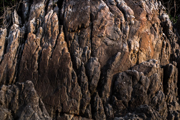 Rocky beach background from Phuket Thailand