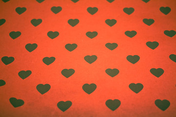 Valentine heart shaped paper background
