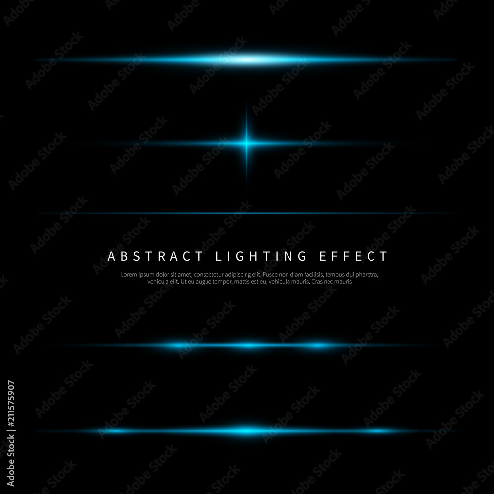 Poster simple lighting effect vector background