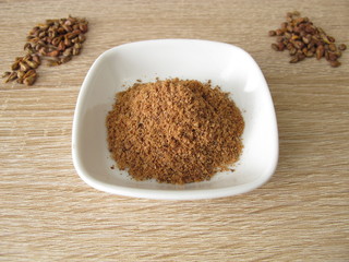 Traubenkernmehl aus Traubenkernen