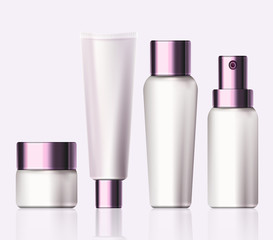 Cosmetic products. Illustration isolated on background. Graphic concept for your design