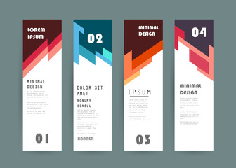 Vector vertical banner design