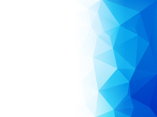 abstract blue water low poly vector background