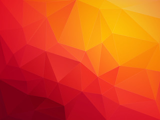 abstract red orange polygonal vector background - 211577562