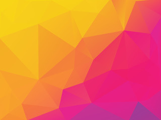 abstract yellow purple polygonal vector background