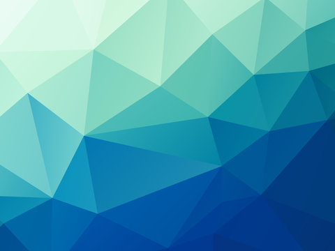 abstract green blue pastel low poly vector background