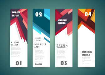 Vector vertical banner design