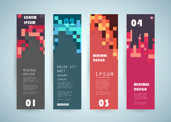 Vector vertical banner design