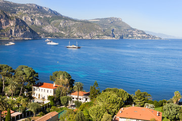 Aerial view of Cap Ferrat, French Riviera