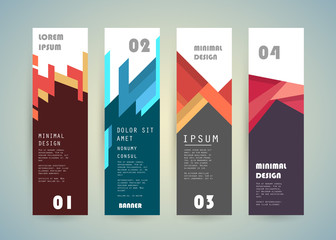 Vector vertical banner design