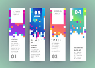 Vector vertical banner design