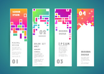 Vector vertical banner design