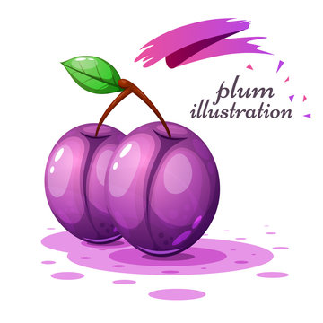 Plum Cartoon Photos Royalty Free Images Graphics Vectors Videos Adobe Stock