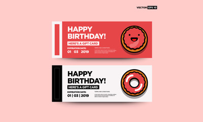 Happy Birthday Here's A Donut Gift Card With Code and Expiry Date