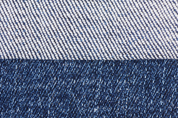 Dark blue female jeans - fabric structure