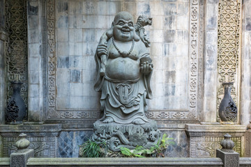 Buddha statue in BaoLunSi temple Chongqing, China