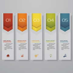 Design clean number banners template/graphic or website layout. Vector.