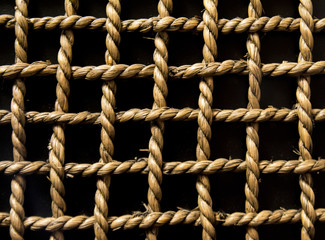 Square of rope, texture.
