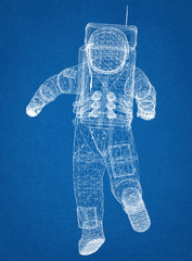 cosmonaut Architect Blueprint © Marko