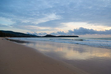 Fototapeta premium sunset on the beach in Thailand