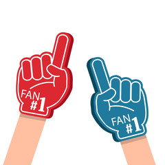 Victory hands symbol. Number one and the best. Foam vector. - 211585170