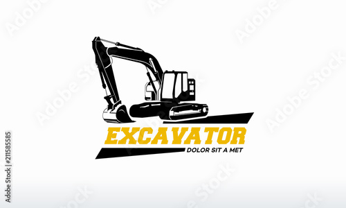 Download "Excavator logo designs template vector illustration" Stock image and royalty-free vector files ...
