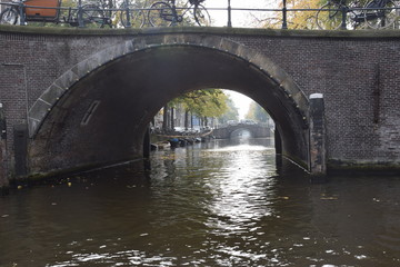 dutch canal in amterdam 