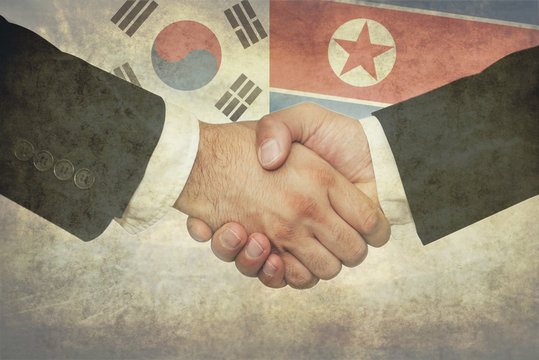 South Korea - North Korea peace concept