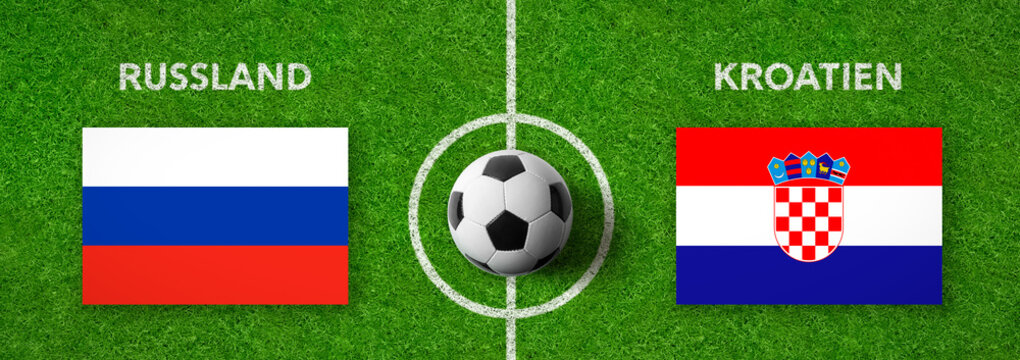 Fußball - Russland gegen Kroatien