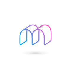 Letter M logo icon design template elements
