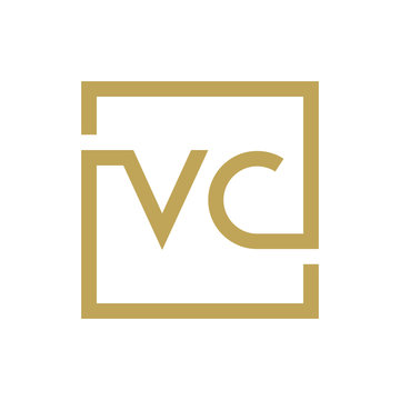 two letter logo line square VA TO VZ