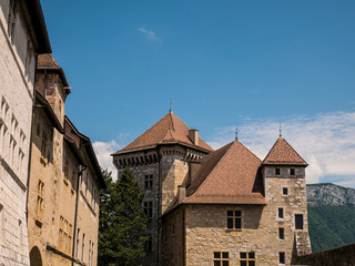 Fototapeta na wymiar view on castle in Annecy, France