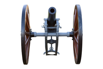 vintage cannon isolated on white background