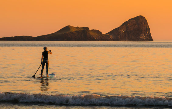 Paddleboard, Worm's Head, Gower